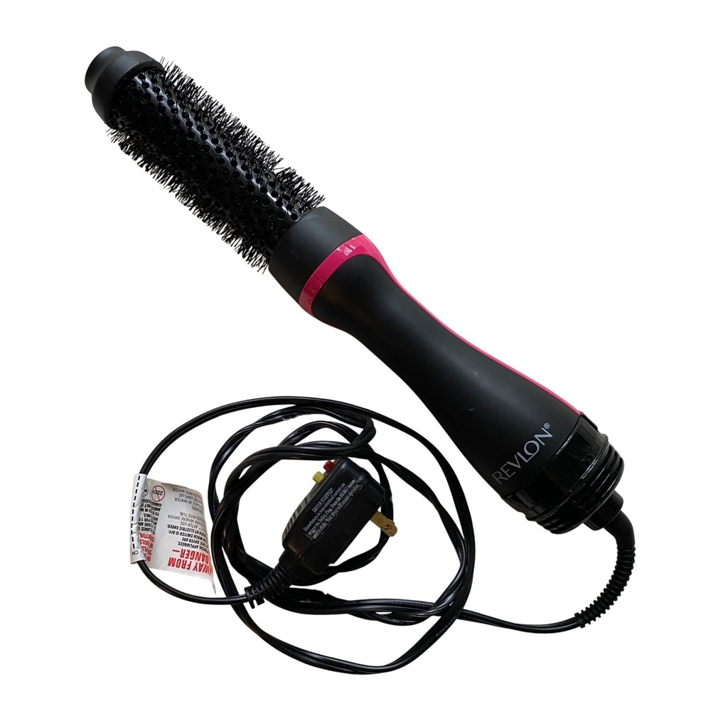 Revlon One-Step Root Booster Round Brush Dryer Styler Women Black Pink RVDR5292